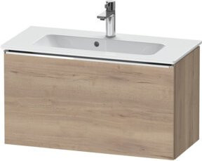 Duravit Waschtischunterschrank D-Neo Compact, Farbe Eiche marmoriert, wandhängend, 1 Auszug, B/T/H: 81 x 37,2 x 44 cm - Bild 1