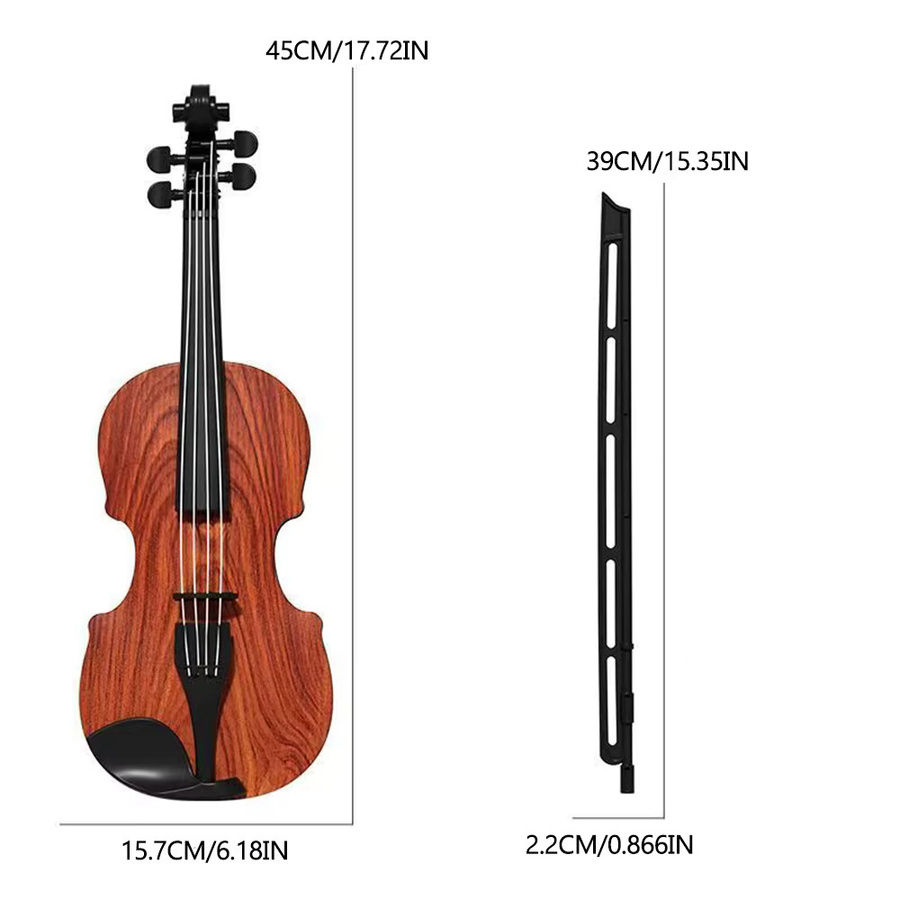 MSFTOYS Geige, Musikinstrument, Holz, Braun, ab 3 Jahre - Bild 5