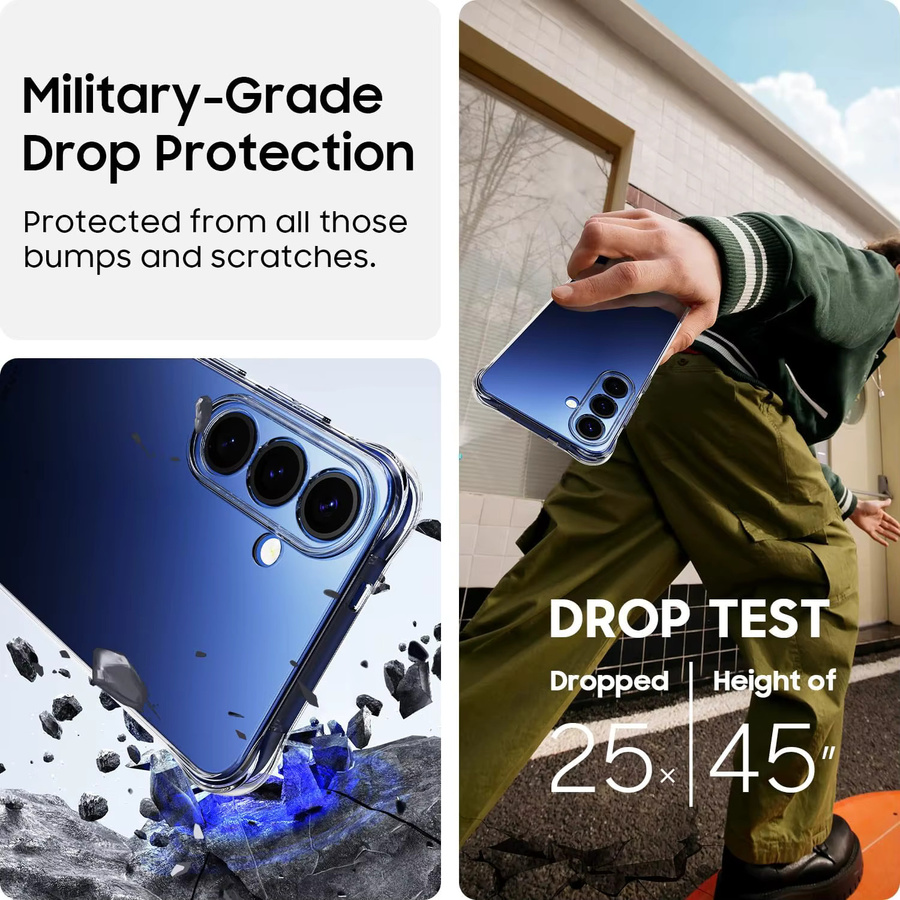 Stoßfeste und transparente TPU-Handyhülle für dein Samsung Galaxy S25 FE - Bild 5