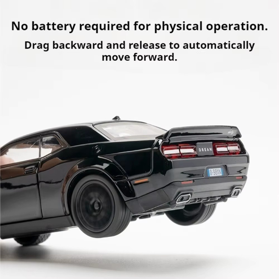 MAKEDA Challenger Hellcat Ladegerät, Spielzeugautomodell, 1:32, Metall, mit Licht und Sound - Bild 3