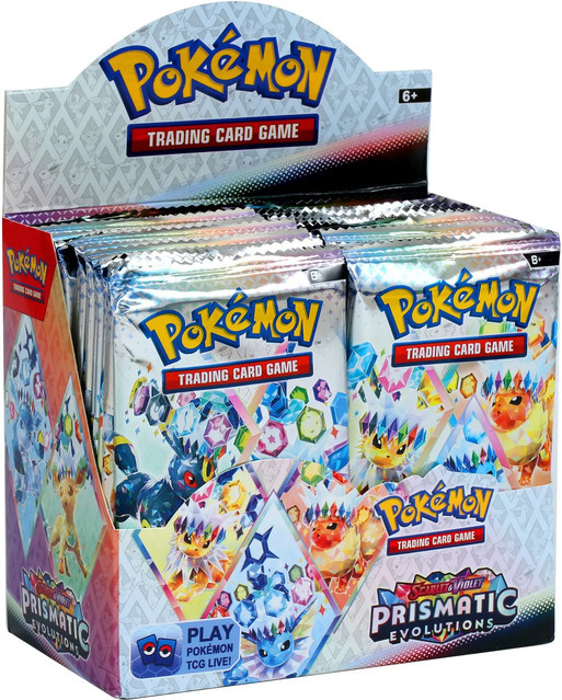 Pokémon Prismatic Evolutions Phantasmal Flames Scarlet Violet 151 Black Bolt, Englische Booster-Kampfkarten, 360 Stück, ab 6 Jahren - Bild 1