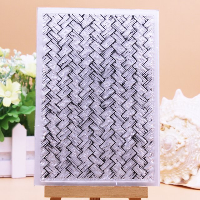Alinacutle Clear Stamp mit Wicker Texture für Scrapbooking und Paper Craft, transparent - Bild 1