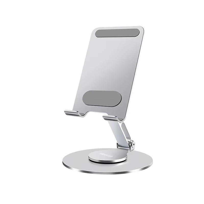 MeeGoo Handyhalter aus Aluminium in Grau mit 360-Grad-Drehung und Doppelwellen-Design, zusammenklappbar und stabil - Bild 7