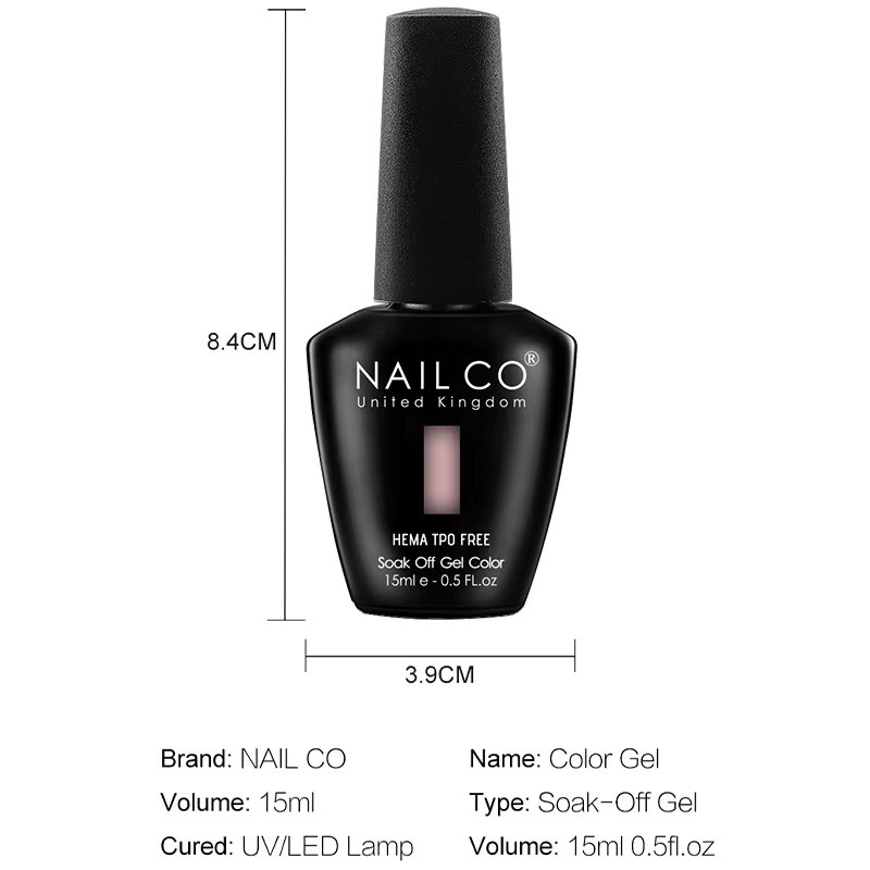 NAILCO Nagellack Winter Kaffee, 15 ml, Glänzend - Bild 2
