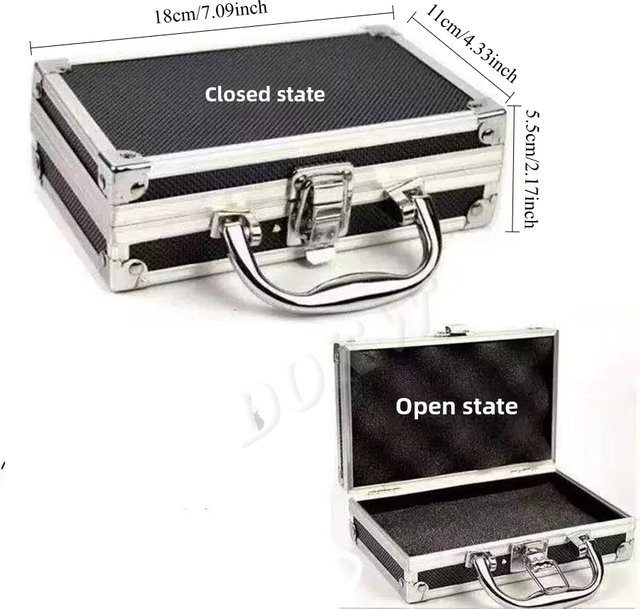 DOKW Mini-Mehrzweck-Aufbewahrungsbox Geometric Reiseetui und Schmuck-Organizer - Bild 1