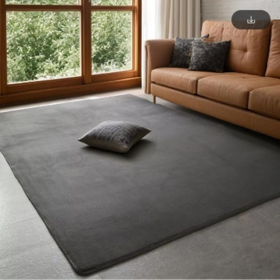 Moderner Korallen-Samt-Teppich Lucky Black Cat in Rosa, weich und rutschfest, B/T: 160 x 230 cm - Bild 2
