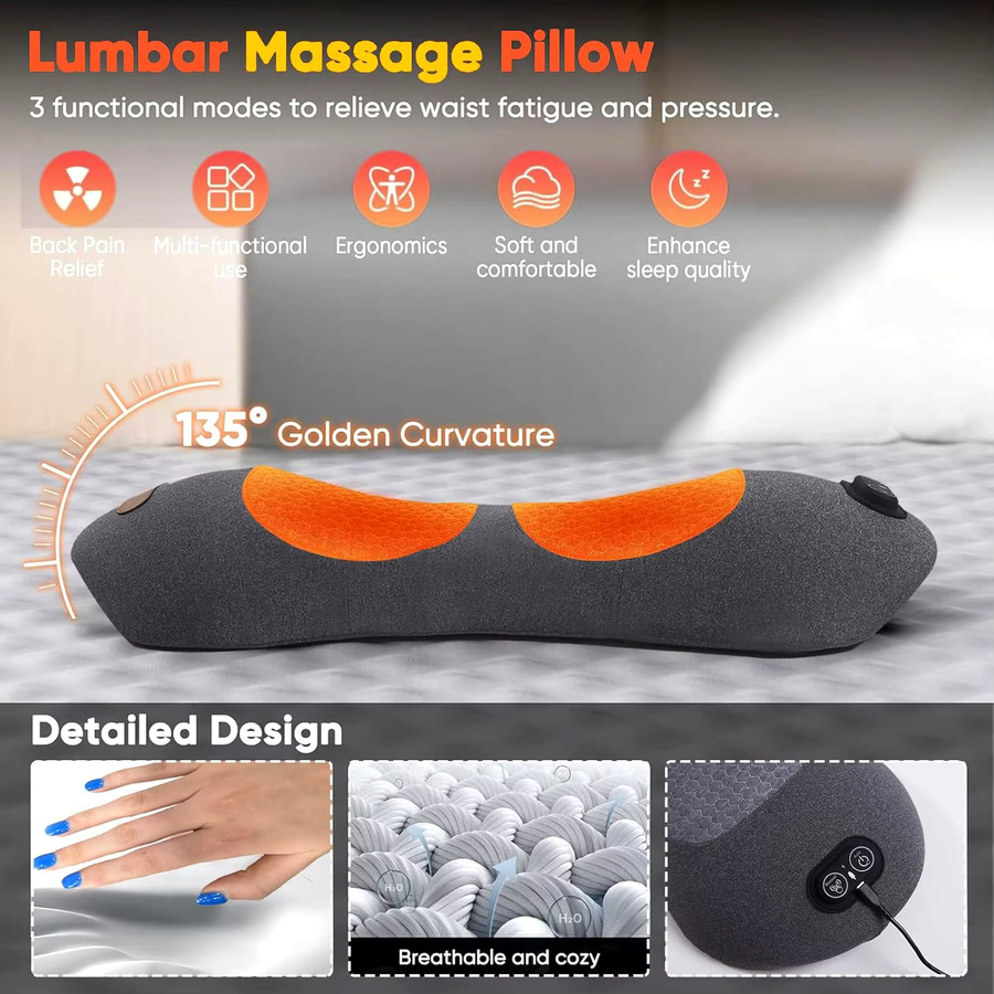 Okayso 3-in-1 Rückenmassagegerät mit Wärme- und Vibrationsmassage, Unisex - Bild 5