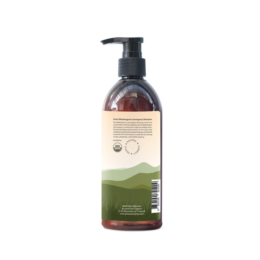 Phutawan Intree Bio-Shampoo Zitronengras, 320 ml, Unisex - Bild 2