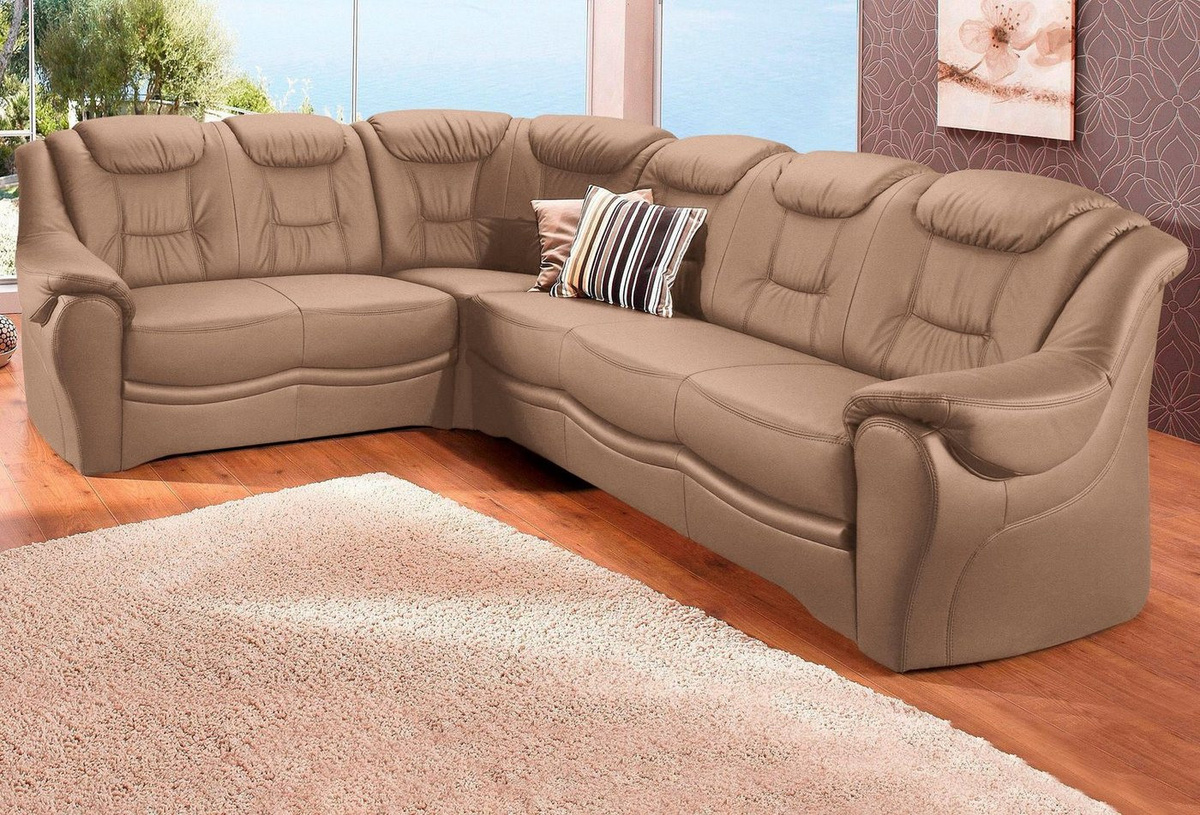 sit&more Ecksofa Bellevue L-Form mit Federkernpolsterung und optionaler Bettfunktion, Breite: 265 cm, Liegefläche bei Bettfunktion: 120 x 198 cm, Sitzhöhe: 44 cm - Bild 1