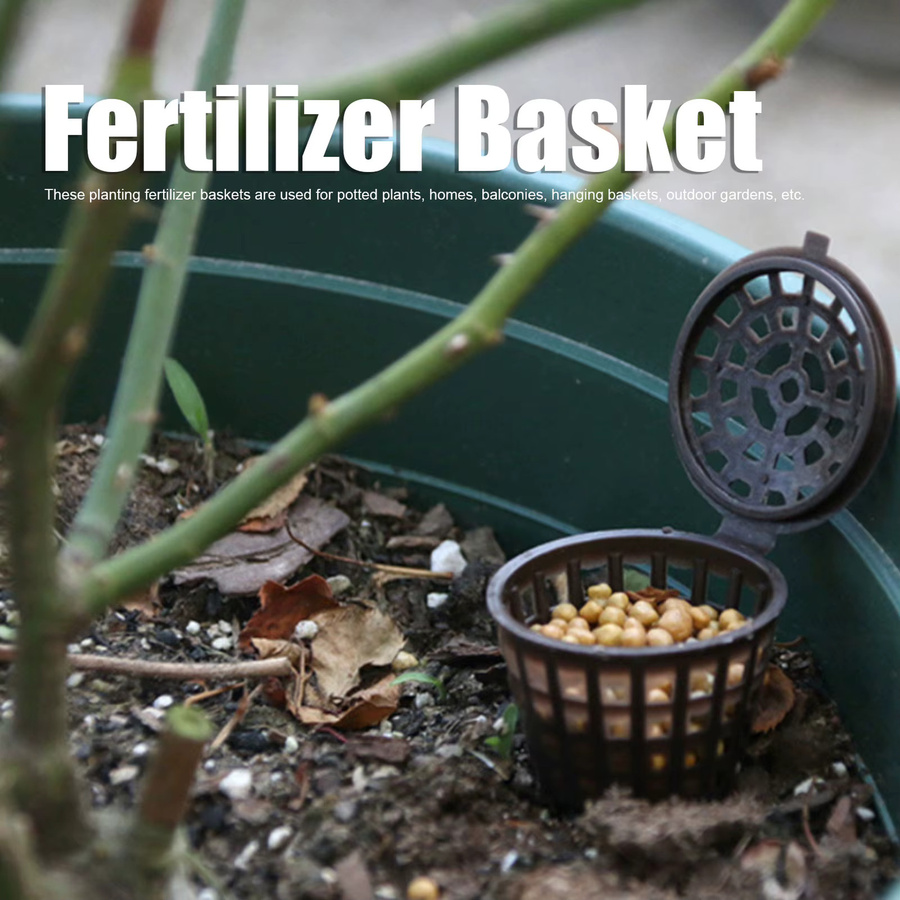 Robuster Düngerkorb aus Kunststoff für Topfpflanzen im Garten und auf dem Balkon - Bild 3