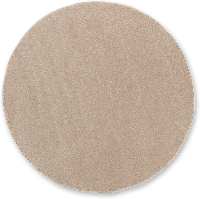Schöner Wohnen Teppich Pure rund in Beige Durchmesser: 160 cm - Bild 1