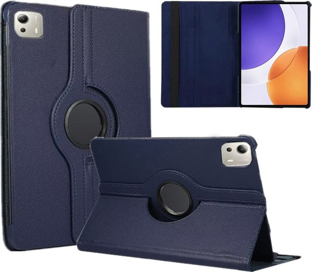 Xiaomi Pad 7S Pro 12,5 Zoll 2025 Schutzhülle aus PU-Leder mit 360 Grad Drehfunktion und Auto Sleep Funktion in Blau - Bild 1