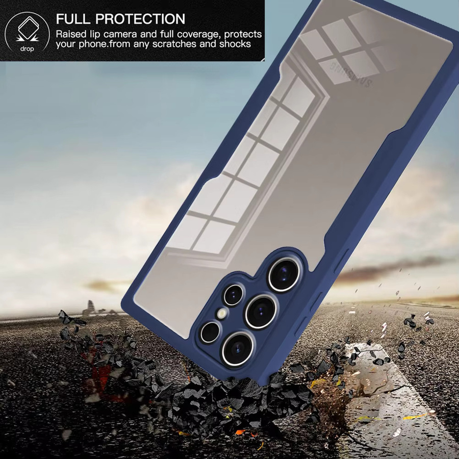 360° Vollschutz-Handyhülle mit Displayschutzfolie für Samsung Galaxy S21, S22, S23 Plus und S24 in Transparent - Bild 2