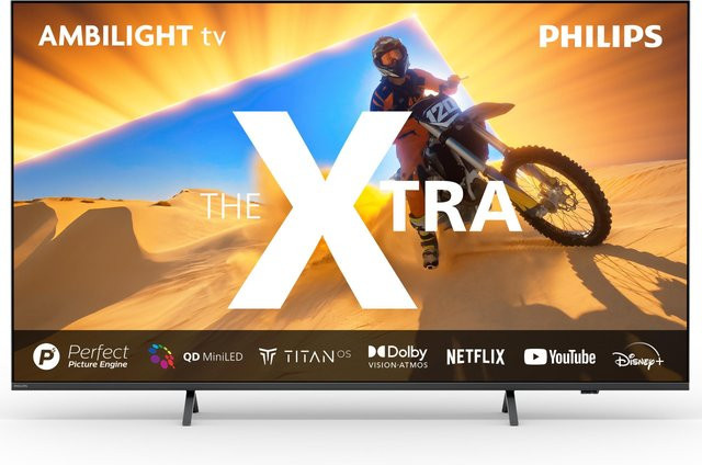 Philips 65PML9049 The Xtra 4K QD Ambilight Mini LED TV in Schwarz - Bild 1