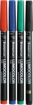Staedtler Lumocolor permanent M DRY SAFE 317 Permanentmarker 4er-Set Multicolor - Bild 2