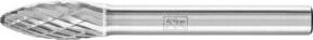 PFERD Hartmetall Hochleistungsfrässtift TOUGH Flamme B, Farbe: Silber, Durchmesser: 8 mm, Länge: 20 mm, Schaft-Durchmesser: 6 mm - Bild 1