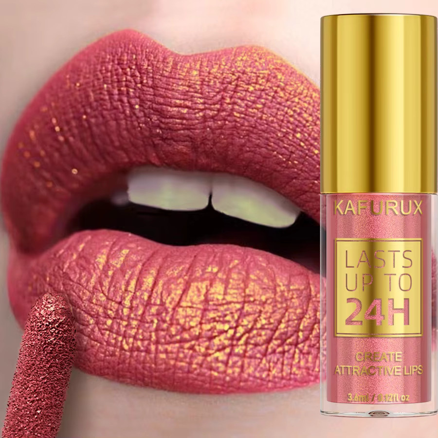 KAFURUX Lipgloss, 14 Farben, Glitzer Metallic, Damen - Bild 3