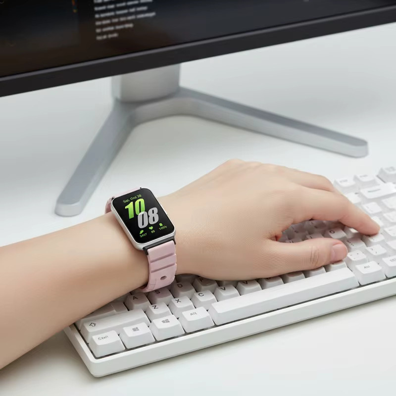 CAOWTAN Uhrenarmband Silikon, Schwarz, Unisex, für Samsung Galaxy Fit 3 - Bild 1