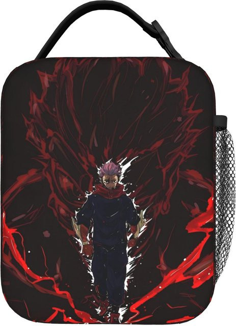 Fancy Style Studio Yuji x Sukuna Isolierte Lunchtasche in Schwarz - Bild 1