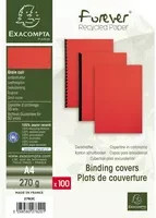 Exacompta Einbanddeckel EVERCOVER rot, 100 Stück - Bild 1