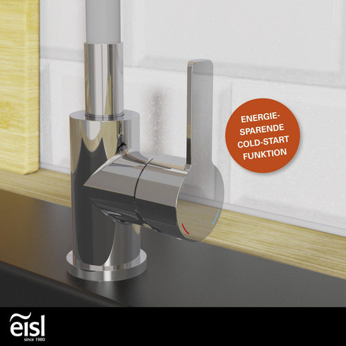 Eisl Spültischarmatur Flexo Küchenarmatur mit Soft-Touch Schlauch in Chrom und Hellgrau - Bild 3