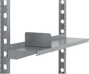 Bito Fachteiler stufenlos in Grau Aluminium, Höhe: 17 cm, Tiefe: 40 cm - Bild 1