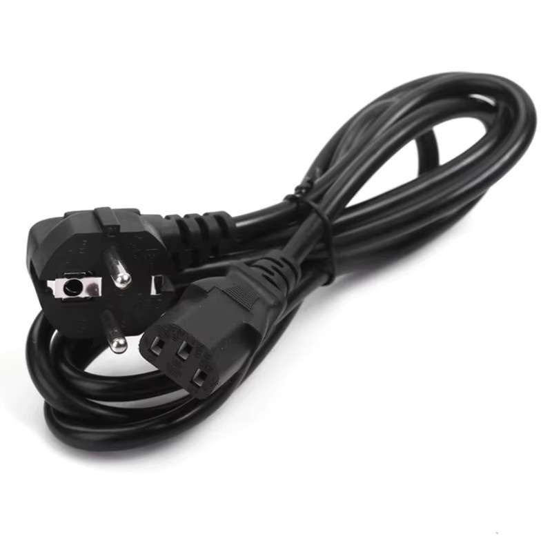 MJJC Ladekabel Schwarz 1,2m 3-poliges AC-Netzteiladapterkabel für PC und Laptop - Bild 3