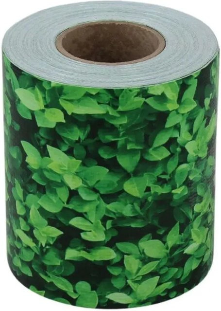 Galaflor Sichtschutzstreifen Buchsbaum aus PVC für Doppelstabmattenzaun, Farbe: Grün, Höhe: 19 cm, Länge: 35 m - Bild 1