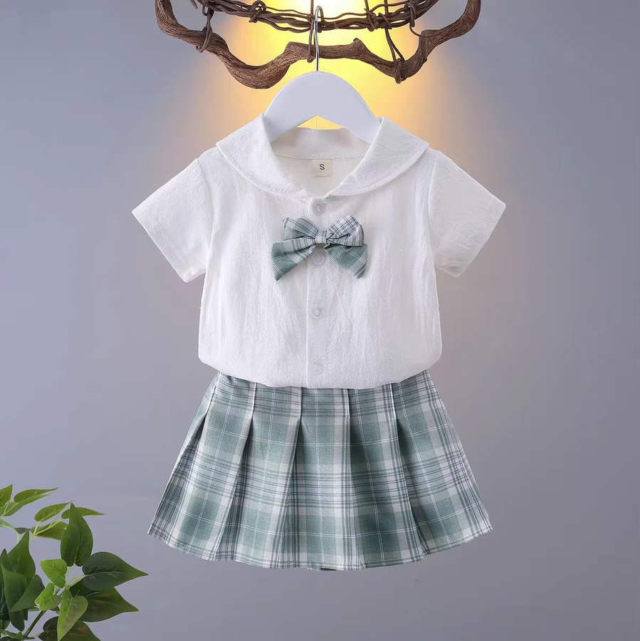 Anime-Puppen-Kleidung JK-Uniform Kinderanzug, Kurzarm-Kleid, Lila - Bild 2