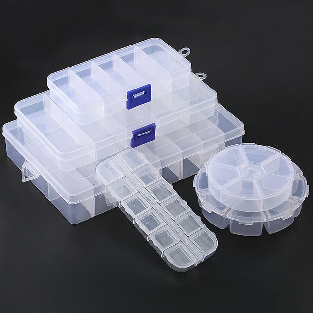 SMI Fine Schmuckbox, Kunststoff, Rechteck, 12 Fächer - Bild 1