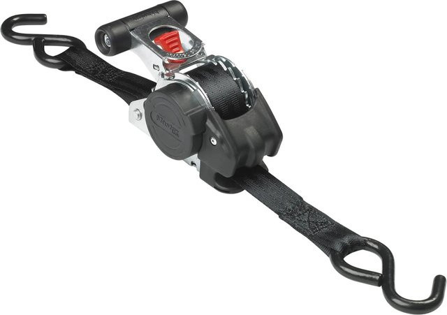Master Lock Zurrgurt mit Ratsche und S-Haken Schwarz 3 m - Bild 1