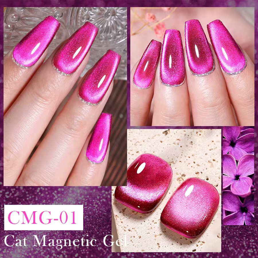 MISS SHAKA Magnetischer Nagellack Drachenfrucht-Katzenaugen-Gel, 10 ml - Bild 3