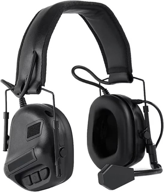 WoSporT Taktisches Headset mit Noise Reduction für Jagd, Airsoft und Schießen in Schwarz - Bild 1