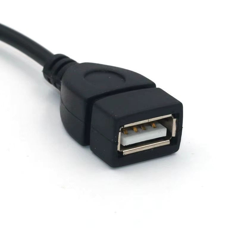 YuXi Auto MP3 Player Konverter mit 3,5 mm Klinkenstecker auf USB 2.0 Buchse, Schwarz - Bild 3