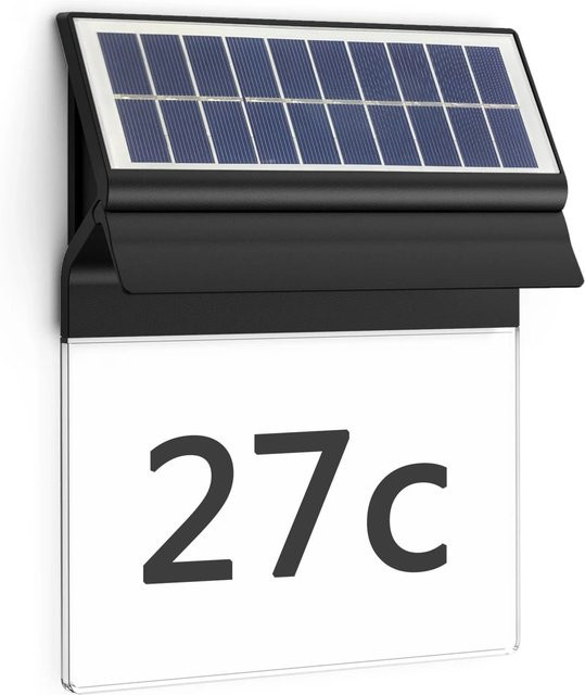Philips Enkara Solar Outdoor-Wandleuchte in Schwarz mit Warmweißem Licht und Dämmerungssensor - Bild 1