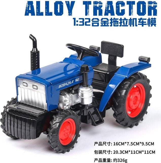 Hofspezifisches Traktor-Modell Spielzeugauto, 1:32, Metall, blau, mit Licht und Sound, ab 14 Jahren - Bild 1