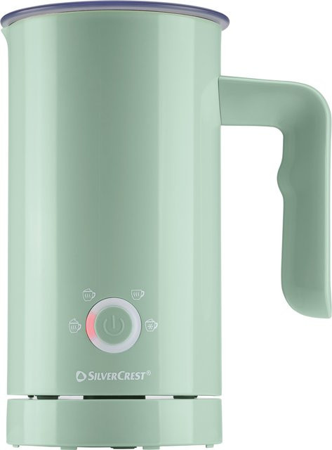 SILVERCREST Milchaufschäumer elektrisch in Grün mit Edelstahl- und Silikonkomponenten - Bild 1