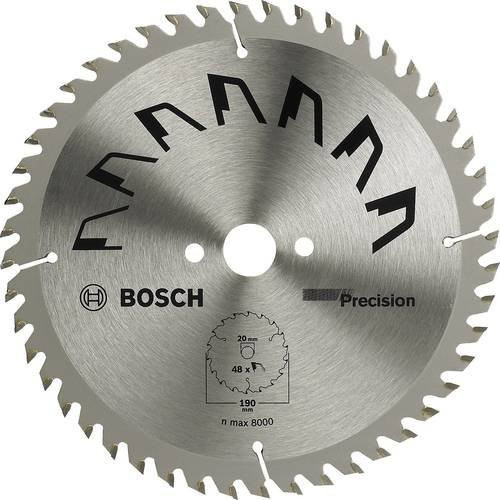 Bosch Precision Kreissägeblatt mit 60 Zähnen und Carbide-Spitzen, Durchmesser: 216 mm, Bohrung: 30 mm, Farbe: Silber - Bild 1