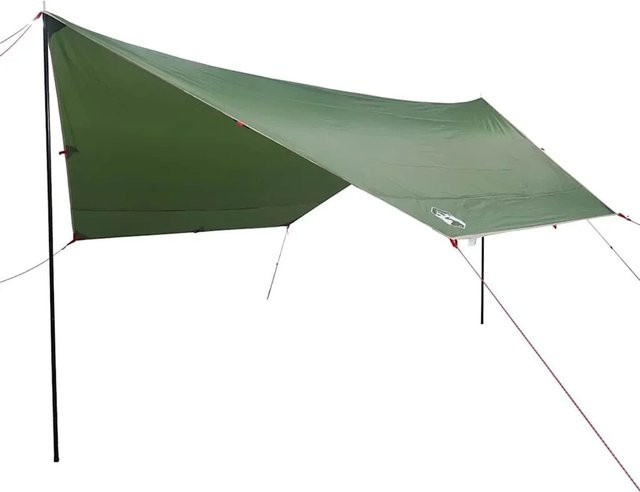 vidaXL Tarp Grün aus Oxford-Gewebe wasserdicht B/T/H: 430 x 380 x 210 cm - Bild 1
