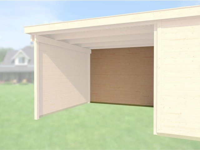 WekaLine Designhaus Rückwandpaket aus Holz in Natur Beige, Breite: 295 cm - Bild 1