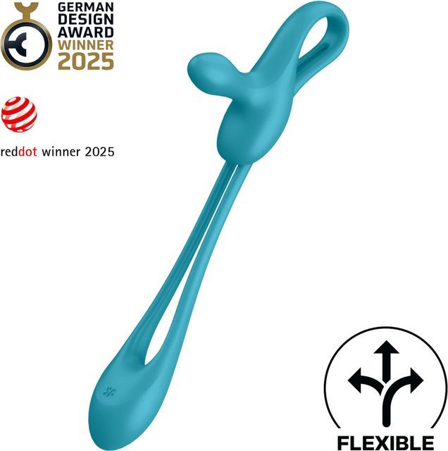 Satisfyer Plug & Play 1 Vibrator in Blau und Türkis, Länge: 43,5 cm - Bild 1