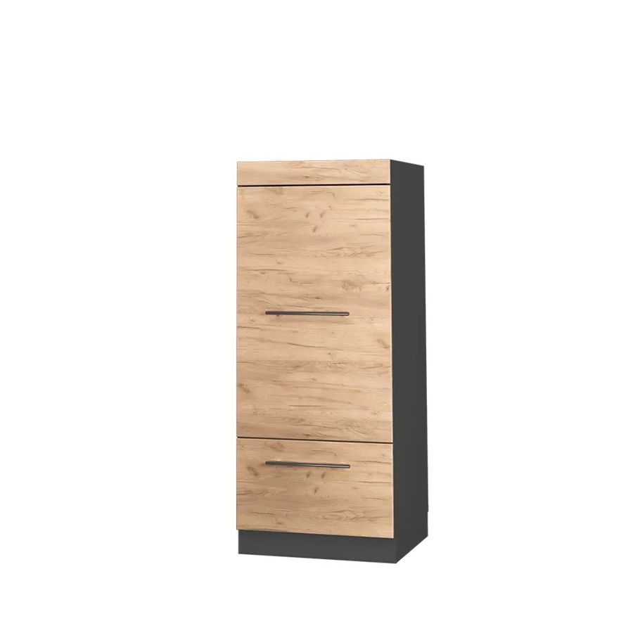 Vicco Mikrowellenschrank Fame-Line Küchenregal Goldkraft Eiche/Anthrazit B: 60 cm, H: 153,6 cm, T: 58 cm - Bild 2
