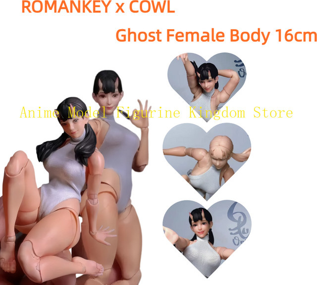 ROMANKEY X COWL PRODUCTION Ghost Female Body, Actionfigur, 1/12 - Bild 1