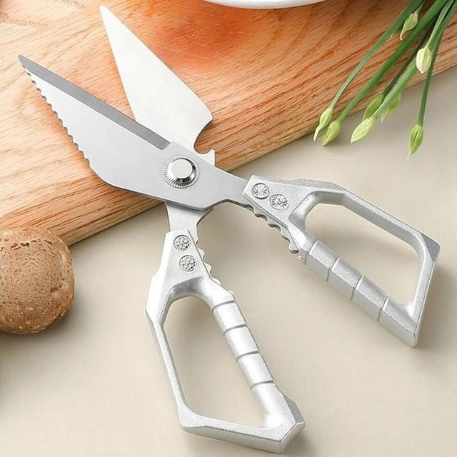 Dobeli Küchenschere aus Edelstahl in Silber für Geflügel und Fisch - Bild 1