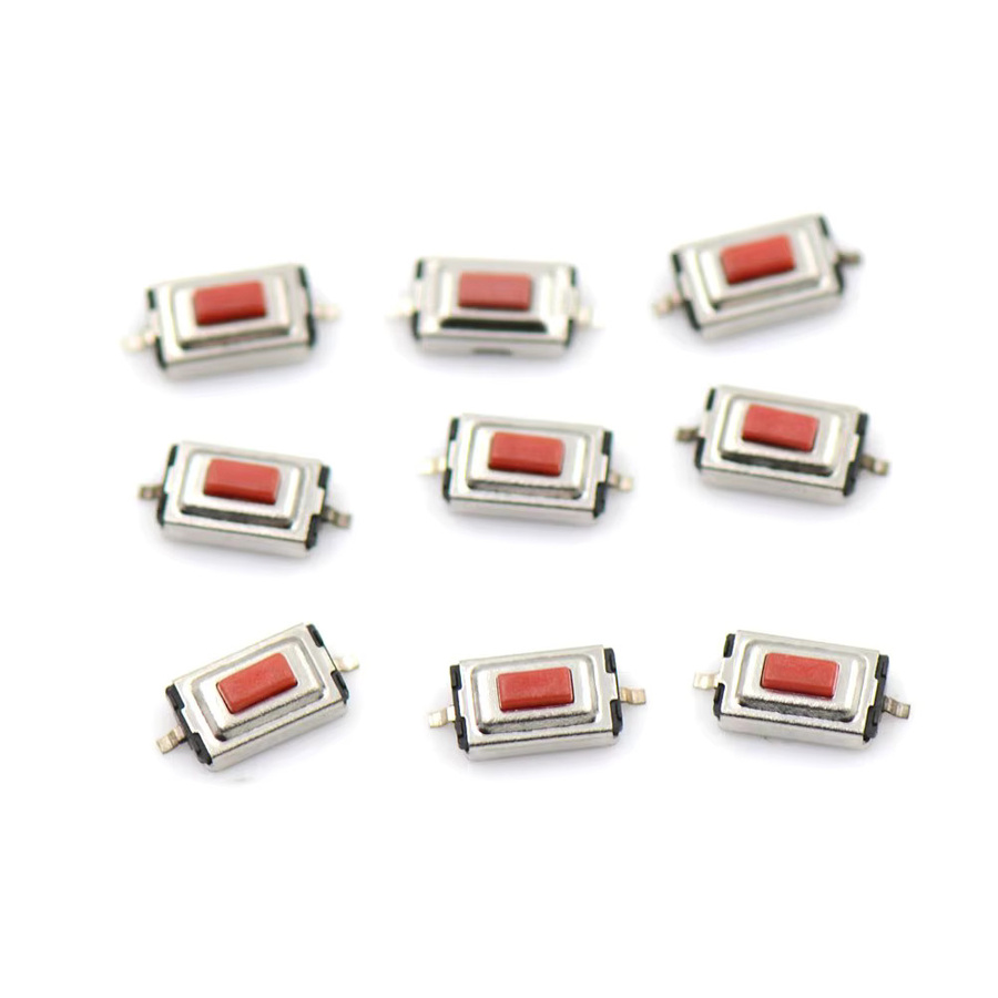 20 Stück ZSDZFYLLK SMD Takt Schalter 2-Pin Mikroschalter in Rot und Weiß, B/T/H: 3 x 6 x 2,5 mm - Bild 2