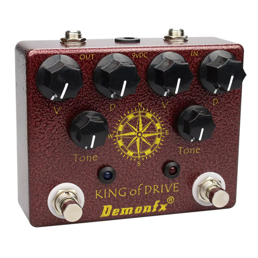 Demonfx King of Tone Overdrive Stomp Analog Gitarreneffektpedal - Bild 4