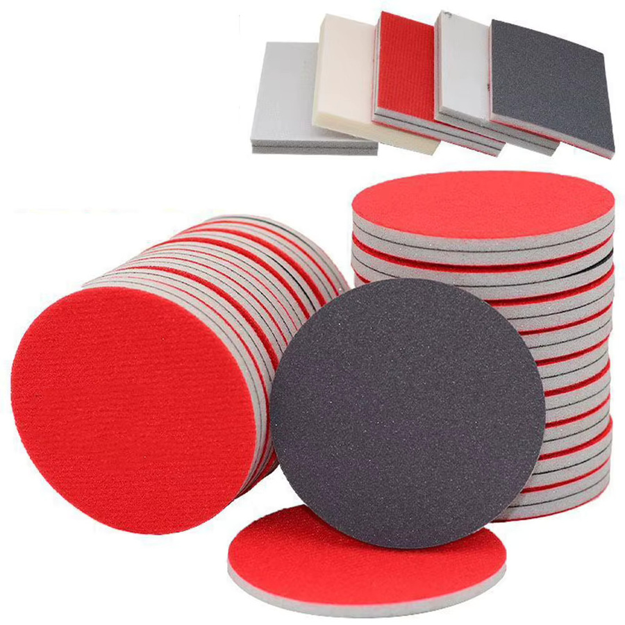 DAZZLEEX 12er Set Schaum Schleifpads für Nass- und Trockenschleifen, Körnung 500-3000 Grit, Polierschwämme für Bowlingbälle und Autopflege - Bild 3
