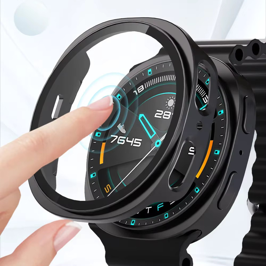 Samsung Galaxy Watch 8 Zubehör, Hülle, Displayschutzfolie, Kunststoff, Schwarz, Unisex - Bild 3