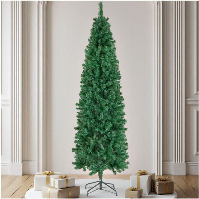 tectake Weihnachtsbaum Comet künstlich in Grün mit dichten Nadeln und Metallständer, B/T/H: 73 x 73 x 210 cm - Bild 1