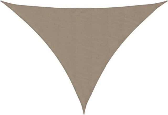 Furnicato Sonnensegel aus Oxford-Gewebe, dreieckig, Farbe: Taupe/Beige, B/T/H: 5 x 5 x 6 m - Bild 1